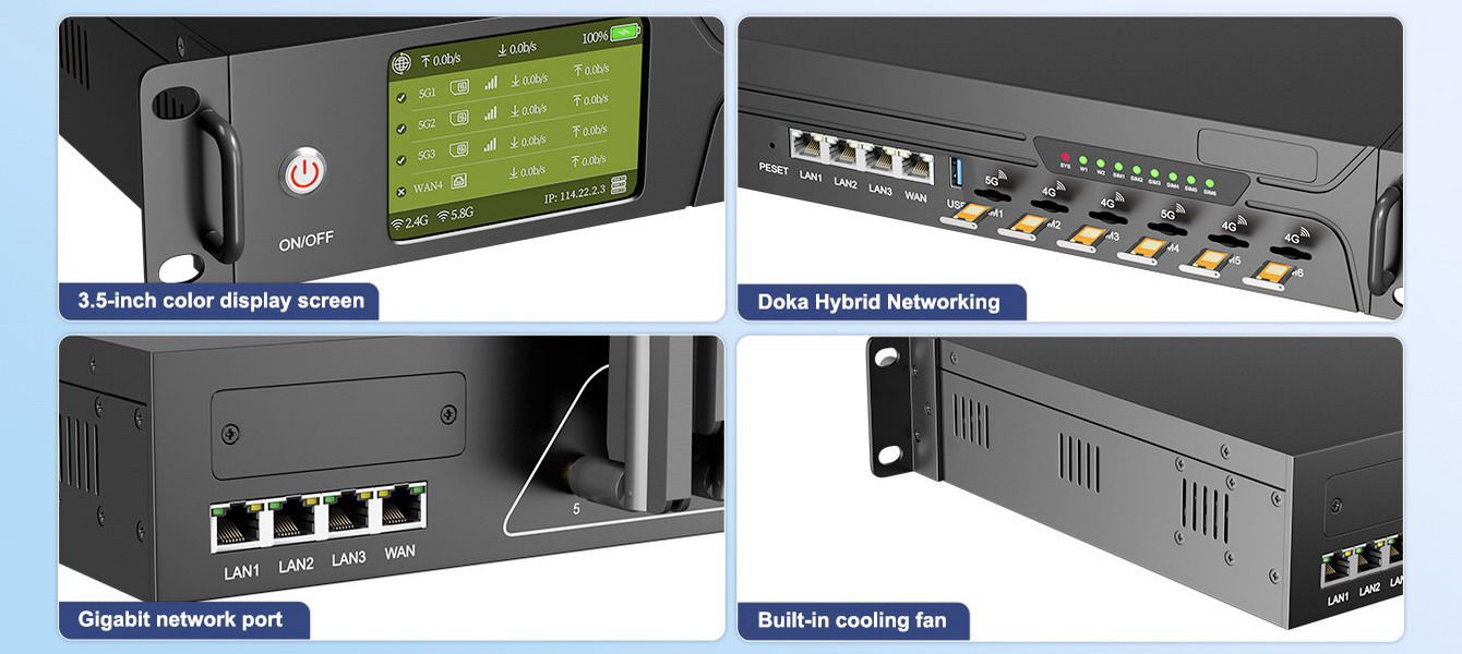 Multi-SIM 4G 5G Cellular Network Router-details